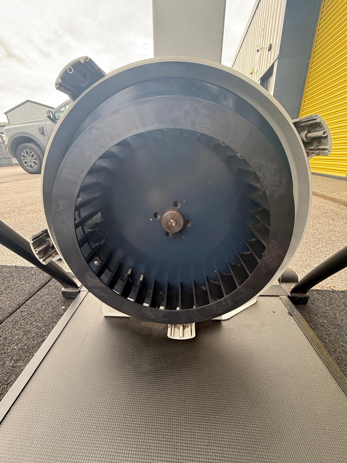 Concept2 flywheel after professional service — cleaned and restored