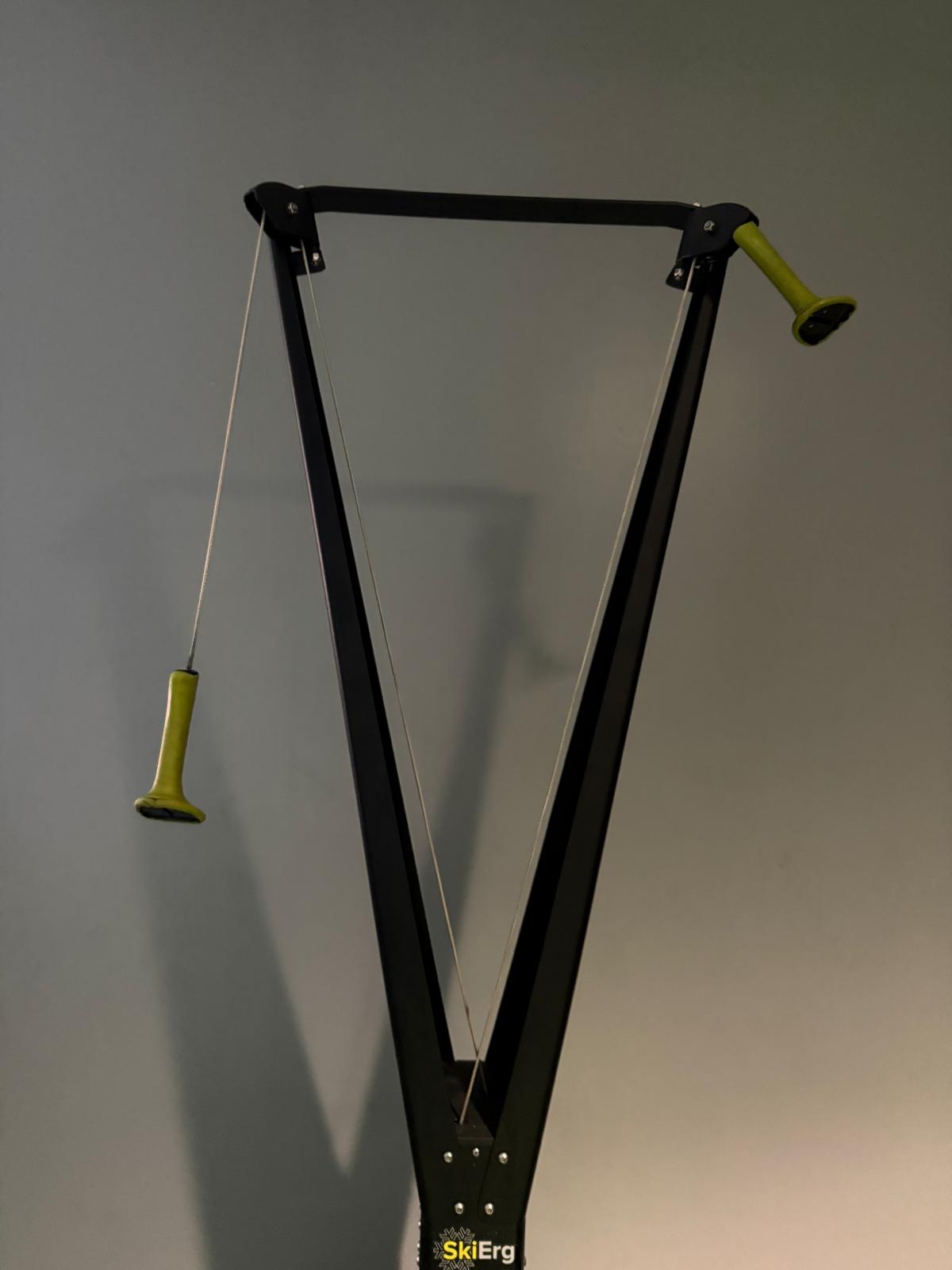 Concept2 SkiErg before repair — snapped cord